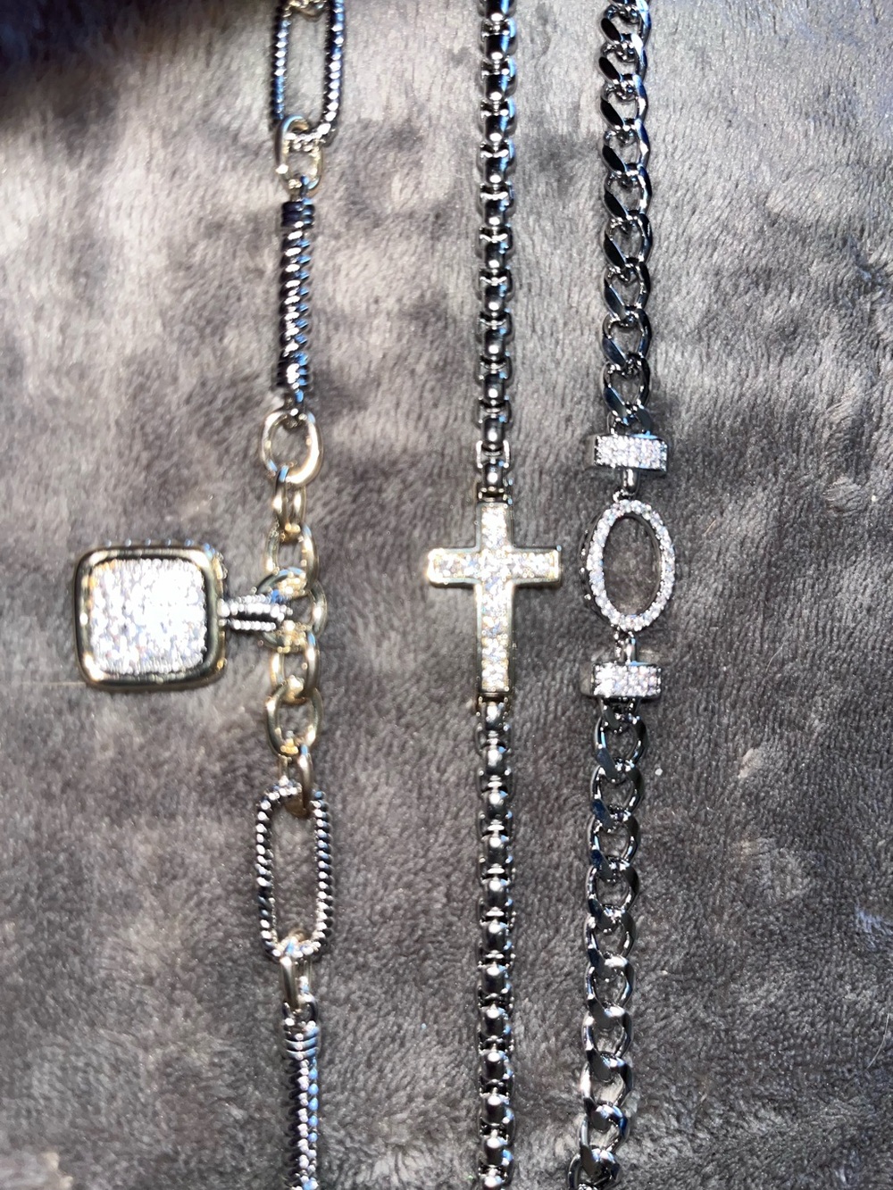 designed inspired two tone bracelet bundle